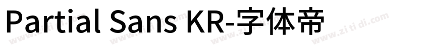 Partial Sans KR字体转换